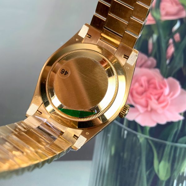VS Factory Rolex Day-Date 40 Yellow Gold Black Baguette Diamond Dial (228238) V2 1:1 Super Clone – DD3255 Movement