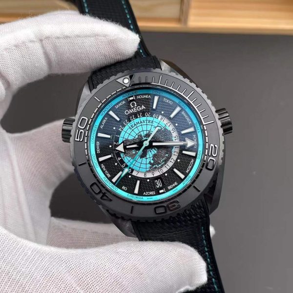 VS Factory Omega Seamaster Planet Ocean 600M Worldtimer Ref. 215.92.46.22.01.006 1:1 Super Clone – DD8938 Movement