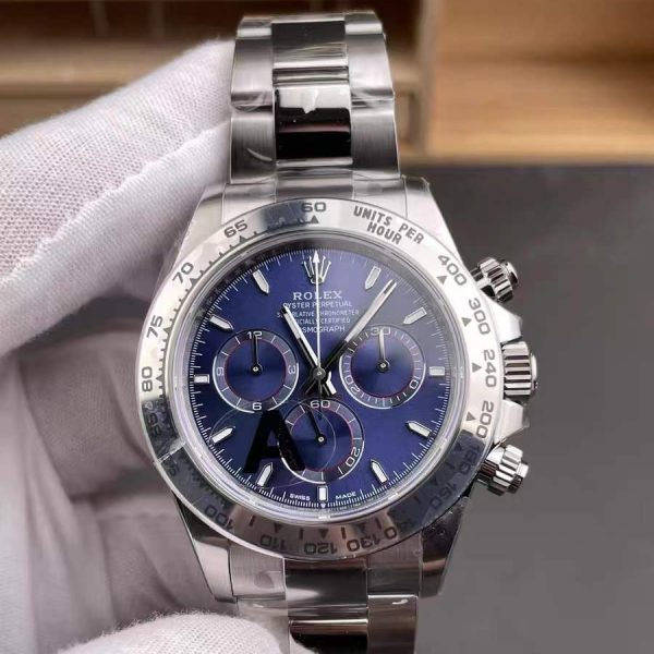 VS Factory Rolex Cosmograph Daytona 40mm Blue Dial White Gold (126509) 1:1 Super Clone – DD4131 Movement