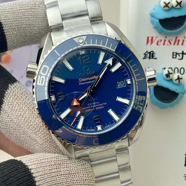 VS Factory Omega Seamaster Planet Ocean 600M GMT Blue Dial (215.30.44.22.03.001) 1:1 Super Clone – DD8906 Movement