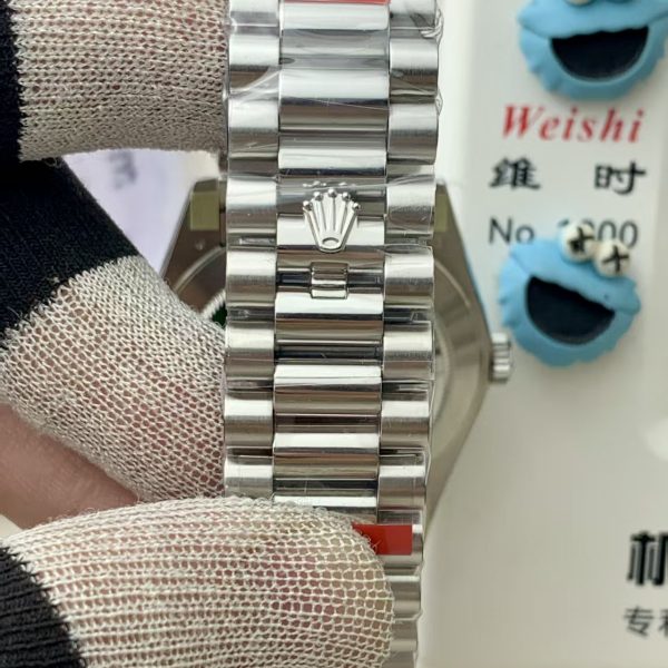 VS Factory Rolex Day-Date 40 Platinum Ice Blue Dial (228236) 1:1 Super Clone – DD3255 Movement